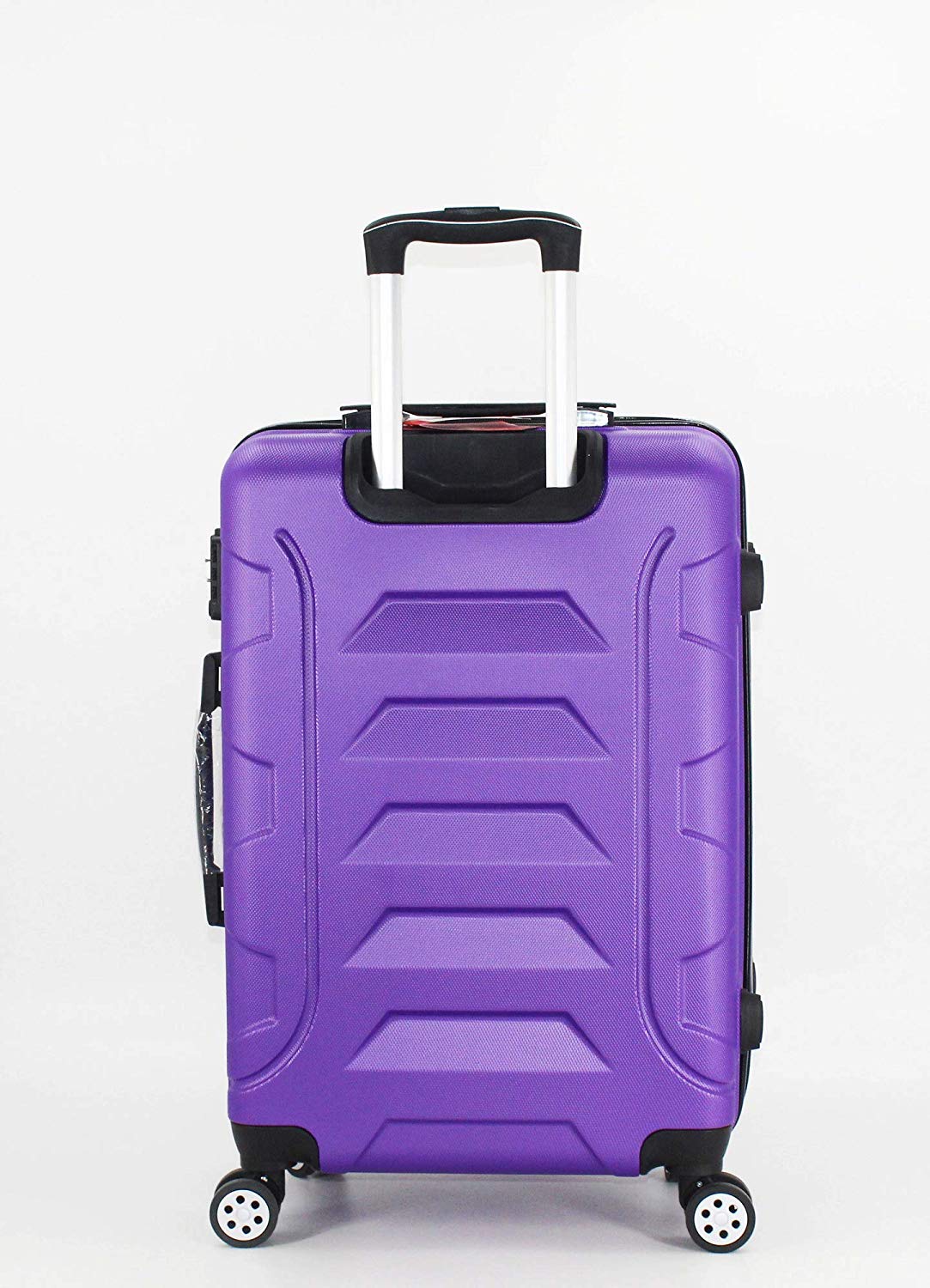 luggage travel trolley with 4 wheels 3 pieces set,purple 8019